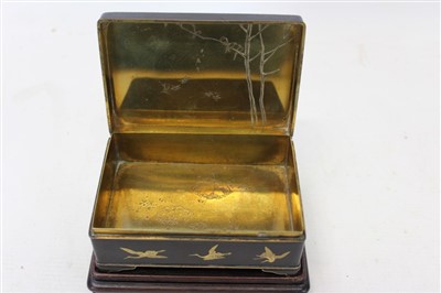 Lot 3534 - Mid-20th century Japanese steel damascene box