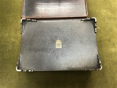 Lot 3534 - Mid-20th century Japanese steel damascene box