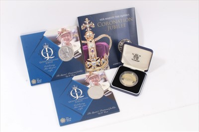 Lot 259 - Three Royal Mint coin presentation packs and a comm. medallion