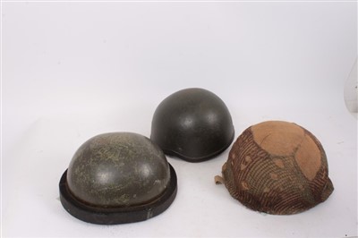 Lot 588 - Scarce Danish M55 Pattern Paratroopers Helmet, together with an Israeli Paratroopers helmet and a Chilean Army Special Forces Helmet (3)