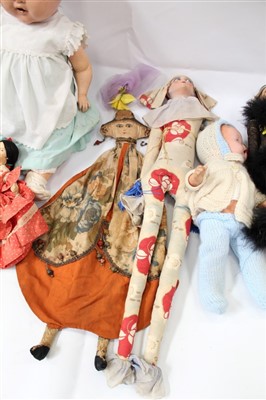 Lot 2850 - Collection of dolls including Shirley Temple style doll etc