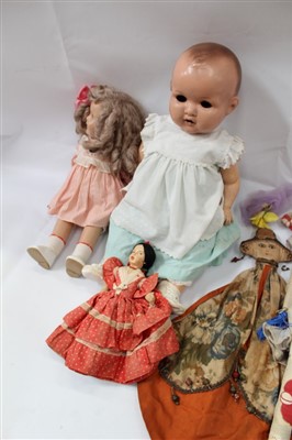 Lot 2850 - Collection of dolls including Shirley Temple style doll etc