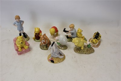 Lot 2124 - Collection of ten Royal Doulton Winnie-the-Pooh figures