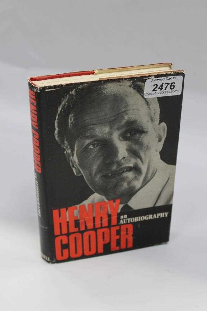 Lot 2476 - Autograph Henry Cooper Autobiography signed Henry Cooper.