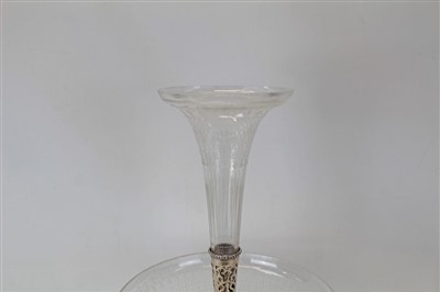 Lot 3669 - Fine silver plated epergne table centre.