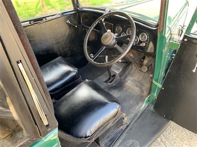 Lot 2950 - 1934 Austin 7 Ruby Saloon, Finished in Green with a Black Interior, Reg. No. BKB 739. An attractive Pre War Austin, benefiting from recent work to the brakes and king pins and supplied with history...