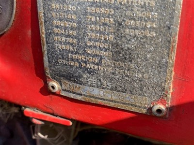 Lot 2954 - 1960 Massey Ferguson 35 (FE - 35), 3 Cylinder Perkins Diesel Tractor, Reg. No. 389 TVX (V5 Document Present), 6588 indicated hours, in good running order with recently replaced front tyres, togethe...