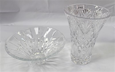Lot 2162 - Waterford crystal Cassidy vase and Waterford crystal Sheridan bowl, both boxed
