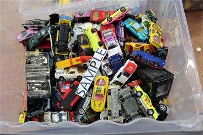 Lot 2831 - Diecast - unboxed selection, various manufactures, mainly sporting models, Porsche, Ferrari etc. (Two boxes)