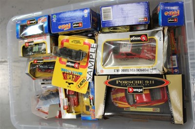 Lot 2832 - Diecast - boxed quantity of mainly Burago and others (three boxes)