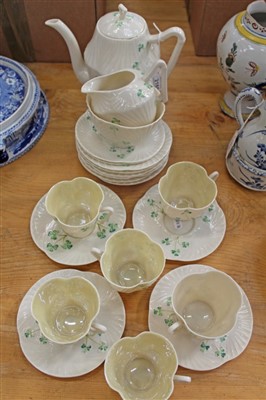Lot 2169 - Belleek tea set- 21 pieces