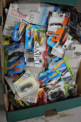 Lot 2835 - Diecast - selection of Hot Wheels blister packs and others (three boxes)