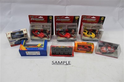 Lot 2842 - Diecast - quantity of mainly boxed various manufacturers to include Corgi, Matchbox, Burago etc. (Five boxes)