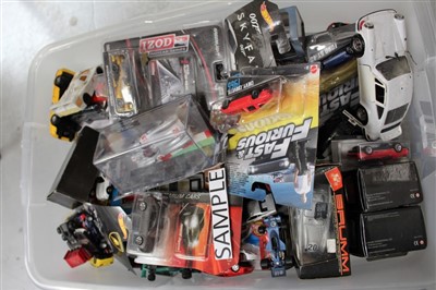 Lot 2847 - Diecast - quantity of mainly boxed and unboxed models of various manufacturers (four boxes)