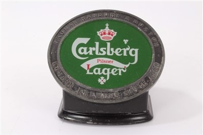 Lot 120 - Vintage Carlsberg illuminated bar sign, professionally re-wired and converted to LED, formerly from Colchester United Football Club in Layer Road