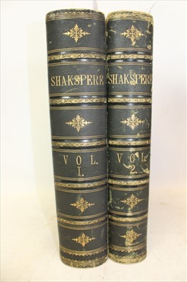 Lot 2525 - Books The Works of Shakespeare edited by Charles Knight, published by Virtue & co.