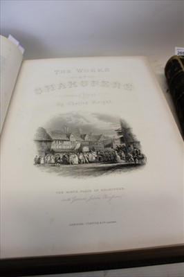 Lot 369 - Books The Works of Shakespeare edited by Charles Knight, published by Virtue & Co.