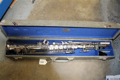 Lot 3662 - French Dolnet soprano saxophone, numbered 79207, in case