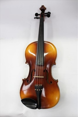 Lot 58 - A Czechoslovakian viola bearing label stating ‘Antonius Stradivarius Cremonensis Faciebat anno 1713