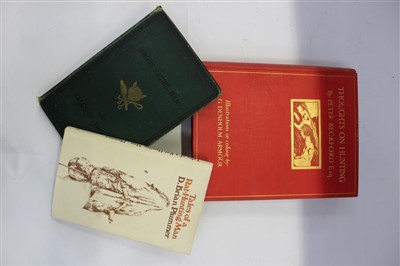 Lot 2493 - Books: Thoughts on Hunting in a Series of Familiar Letters, by Peter Beckford and two others