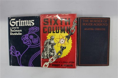 Lot 2500 - Books: Agatha Christie, Salman Rushdie, Heinlein