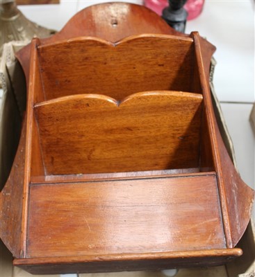 Lot 3748 - Victorian Rosewood Glovebox, together with another similar and a Mahogany Rack (3)