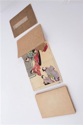 Lot 901 - 19th Century Japanese woodblock printed story book