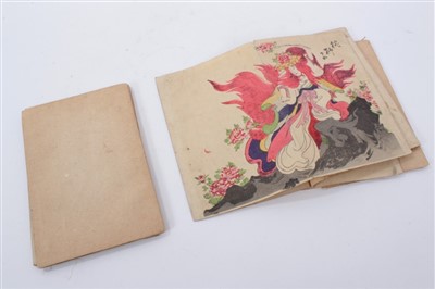 Lot 901 - 19th Century Japanese woodblock printed story book