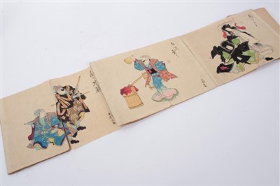 Lot 901 - 19th Century Japanese woodblock printed story book