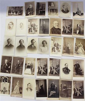 Lot 2517 - Collection of approximately 32 Victorian carte de visite/photograph portraits