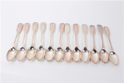 Lot 3771 - 12 silver teaspoons