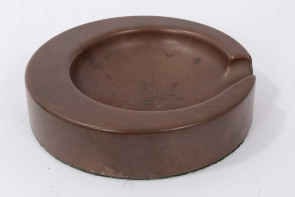 Lot 3760 - Four vintage phosphor bronze deltic pistons converted to ashtrays produced by Paxman Diesels, Colchester