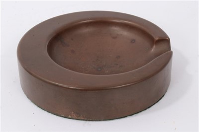 Lot 3760 - Four vintage phosphor bronze deltic pistons converted to ashtrays produced by Paxman Diesels, Colchester