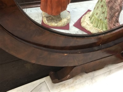 Lot 1374 - 19th century Continental mahogany wash stand/dressing table with marble top
