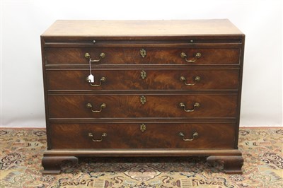 Lot 1375 - George III mahogany chest