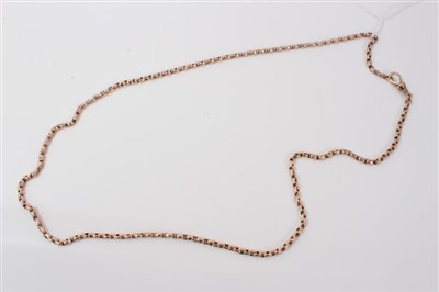 Lot 3427 - Rose gold fob chain