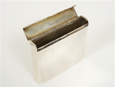 Lot 244 - Silver cigarette case