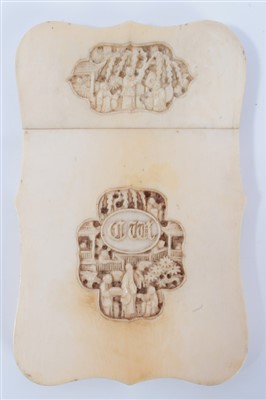 Lot 802 - Ivory card case