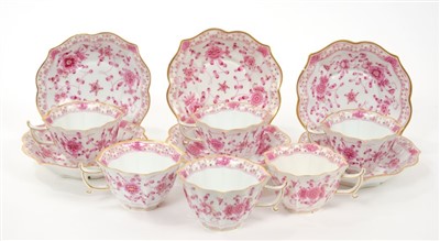 Lot 6 - Six Meissen cups and saucers