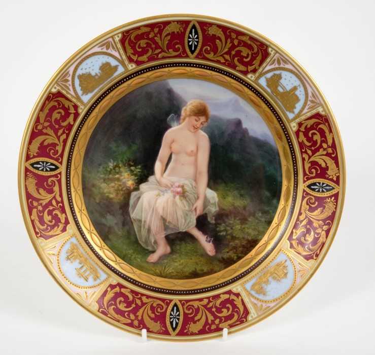 Lot 1 - 19th century porcelain plate
