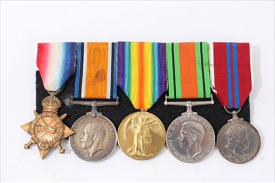 Lot 563 - First World War and later Medal group comprising 1914-15 Star named to Lieut. G.D. Cochrane. York. R., War and Victory medals named to Lieut. G.D. Cochrane, Second World