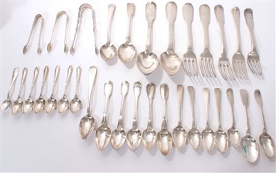 Lot 344 - Group of silver cutlery