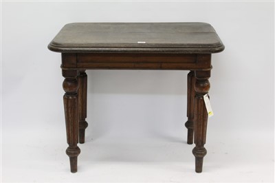 Lot 1421 - Railway Interest: Late 19th century Great Eastern Railways oak side table