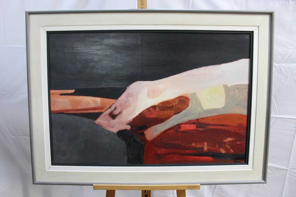 Lot 1088 - *Kenneth Fernee oil on board Rocks and Sea