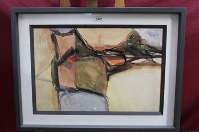 Lot 1407 - *Clifford Fishwick (1923-1997) mixed media Promontory