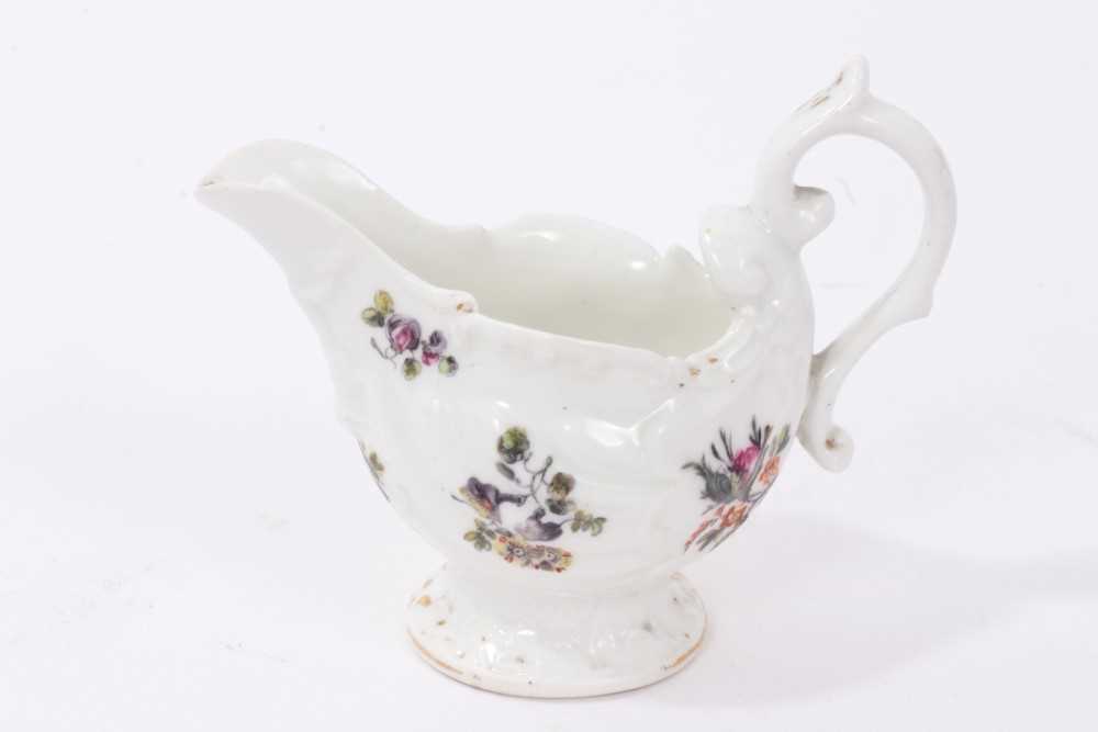 Lot 37 - 18th century Chelsea Derby  cream jug