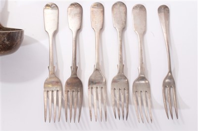 Lot 221 - Selection of Victorian and later flatware
