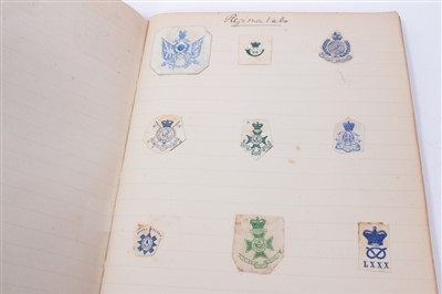 Lot 85 - Two Victorian albums of trimmed crests