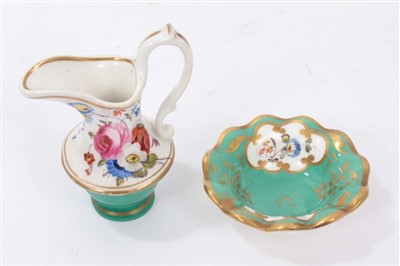 Lot 98 - Four Samuel Alcock type miniature wash jugs and basins, circa 1850