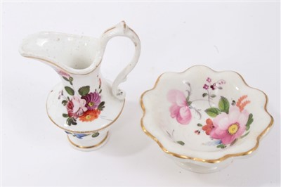 Lot 98 - Four Samuel Alcock type miniature wash jugs and basins, circa 1850